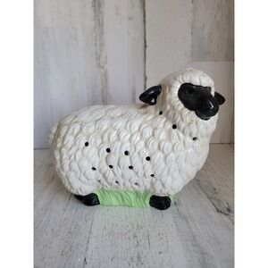 Vintage ceramic sheep Easter spring light up home decor farm figure unique